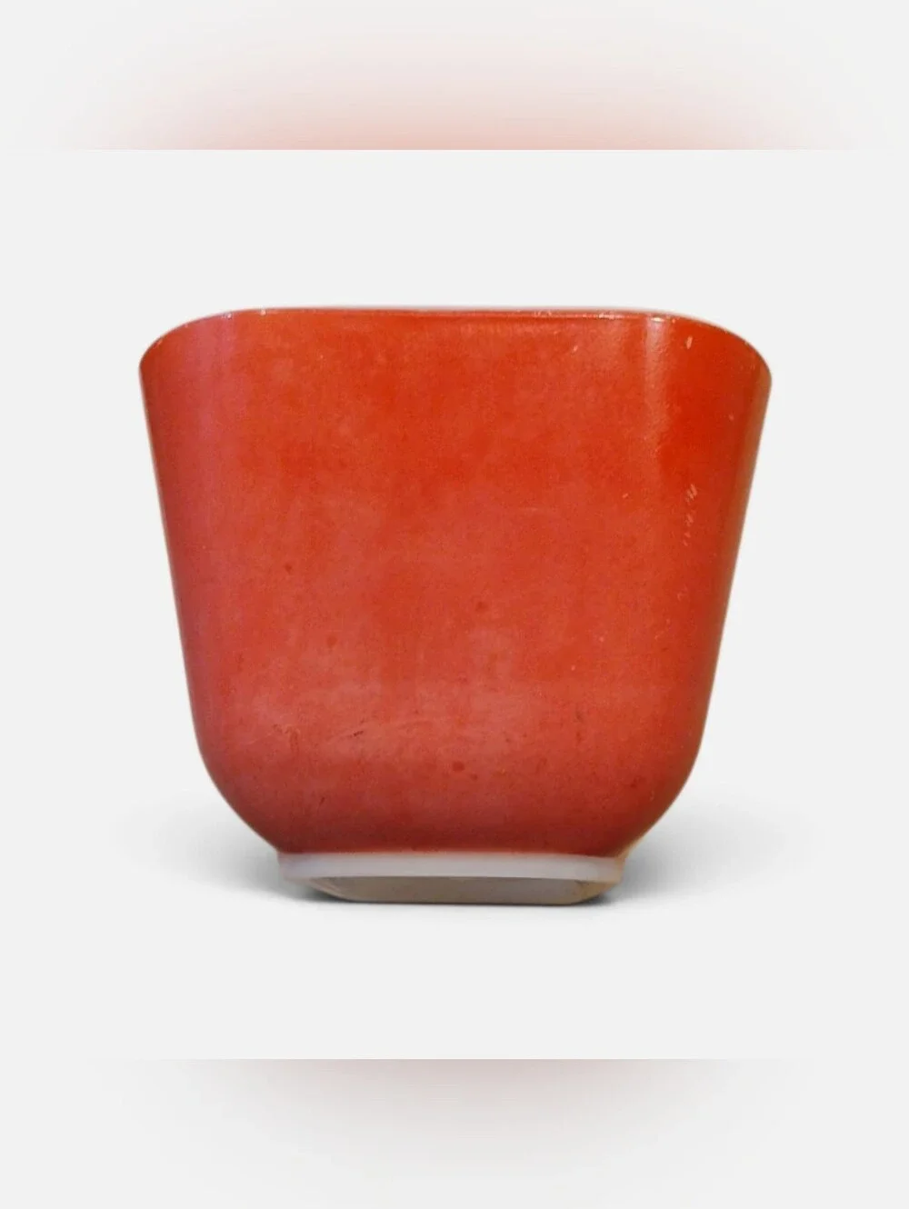 PYREX Red Milk Glass Refrigerator Dish